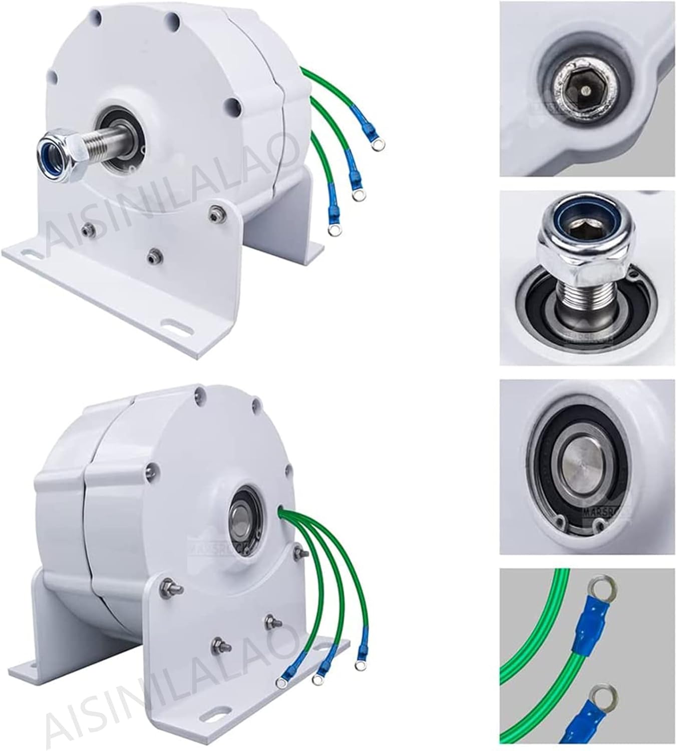 12000W Electric Generator Gearless Permanent Magnet Generator Wind Turbine Low Speed 110V/ 220V for Home(with Controller)