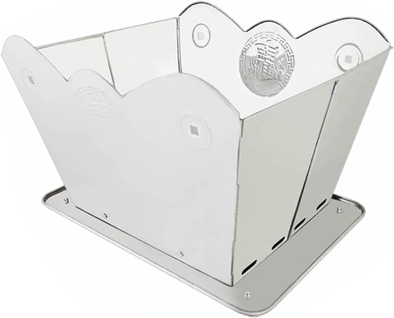 Foldable Incinerator, Portable Fire Pit, Burn Barrels for Outside for Burning Trash, Outdoor Fireplace, Incinerator Burn Barrel, Backyard Backyard Waste Disposal(61cm/24in)