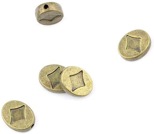 Qty 470 Pieces B18827 Box Square Loose Beads Ancient Antique Bronze Jewelry Making Charms Findings Bulk Retro Accessoires Lots Vintage for Bracelet Necklace