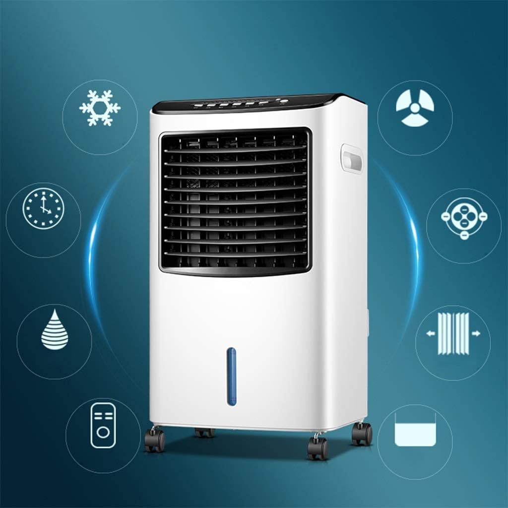 Portable Air Conditioner Fan Air Cooler, Air Conditioner Evaporative With Remote Control Misting Humidifier Fan And Bladeless Noiseless Fan, For Office, Dorm, Room(Free Ice Tray)