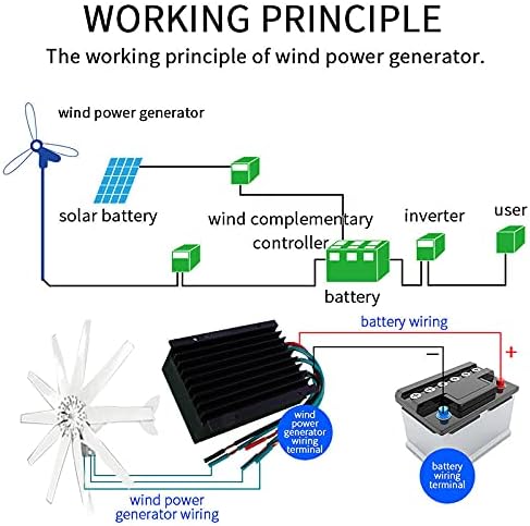 10 Blades 8000W Wind Turbines Generator Wind Generator with Charge Controller Windmill Wind Turbine Energy Generators