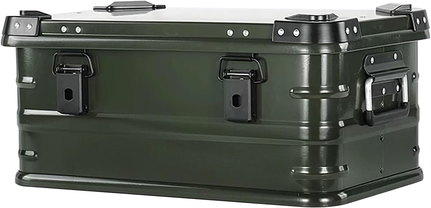 Outdoor Deck box Wooden Storage Box These Weatherproof Stackable Storage Boxes are Suitable for RVs Boats Construction Sites Basements Picnics and Sporting Events(Green,Large)