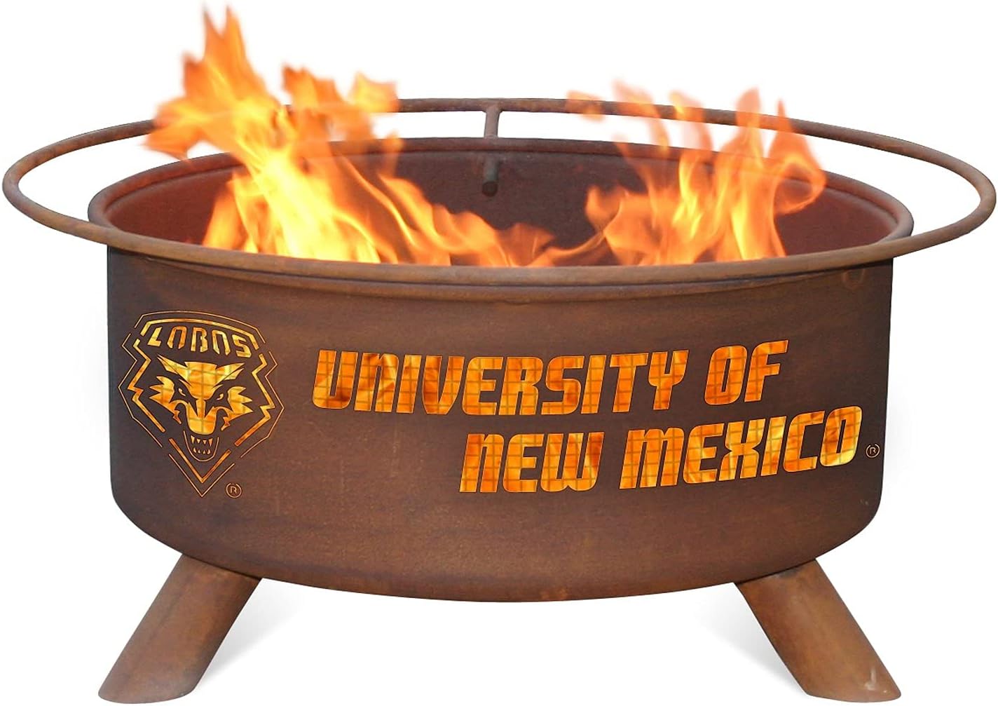 Patina Products F435 New Mexico Steel Outdoor Fire Pit - 24 x 24 x 11 inch - Natural Rust Patina Finish