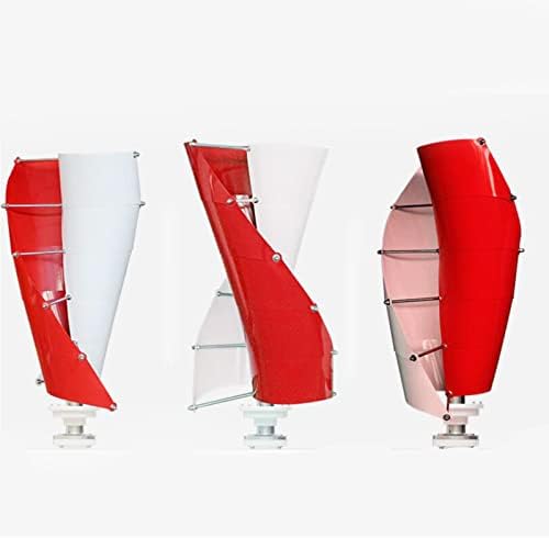 220V Low Noise Vertical Wind Turbine - 10000W 2-Blade Wind Power Generator for 12V/24V/48V Systems, Efficient Low Start Speed Vertical Axis Design