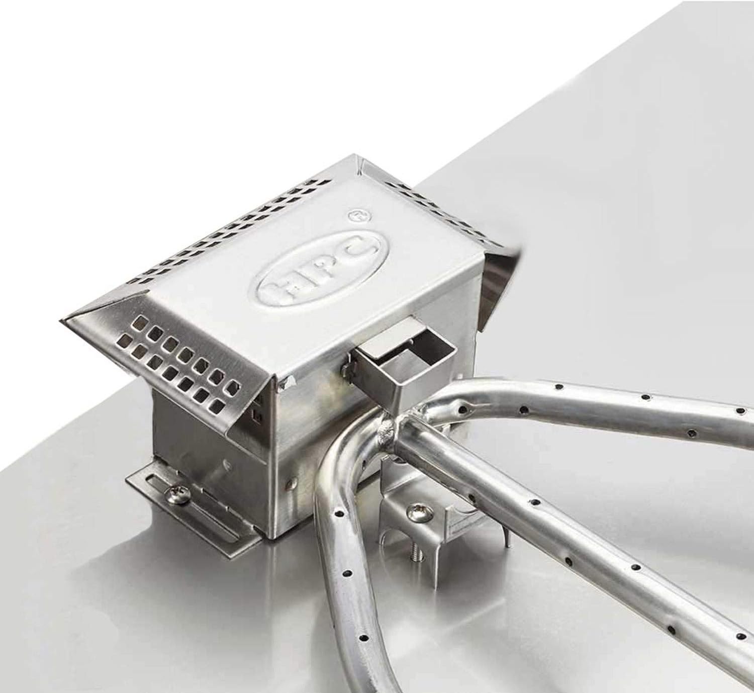 Hearth Products Controls (HPC Push Button Flame Sensing Fire Pit Burner Kit (FPPK60-TRGH-FLEX-LP), 60-Inch Linear Pan, Propane Gas, UL Listed