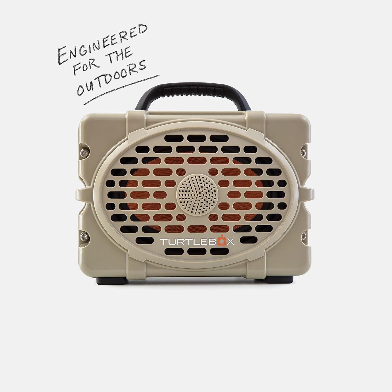 Turtlebox Original Gen 3: Portable Outdoor Bluetooth Speaker – Ultra-Loud (120dB), Waterproof (IP67), Rugged, Impact-Resistant, 3-Day Battery | Party Mode: Unlimited Pairing for Stereo Sound, Tan