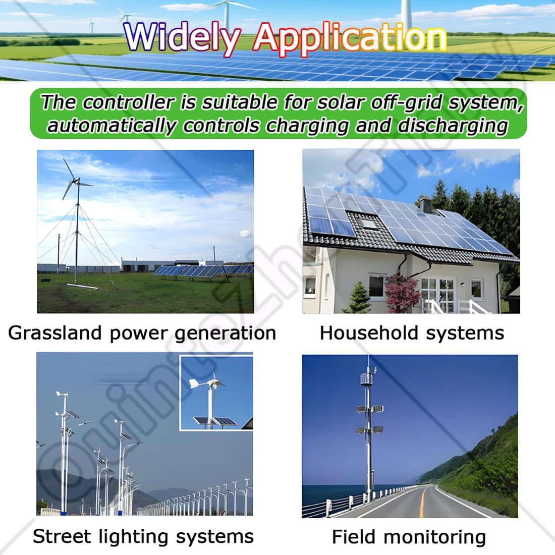 Mppt Wind Solar Hybrid Charge Controller,Mppt Solar Wind Hybrid Charge Regulator,Storage Temperature -30℃~70℃,for Ac/Dc Winds Turbines,Homes,Residences,Boats,& Streetlights 10000W