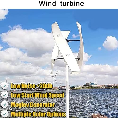 Vertical Magnetic Levitation Wind Turbine 5000W - 3 Blades, Silent & Waterproof Charge Controller, Home Use, Eco-Friendly Energy Solution, 12V/24V/48V/220V Compatible