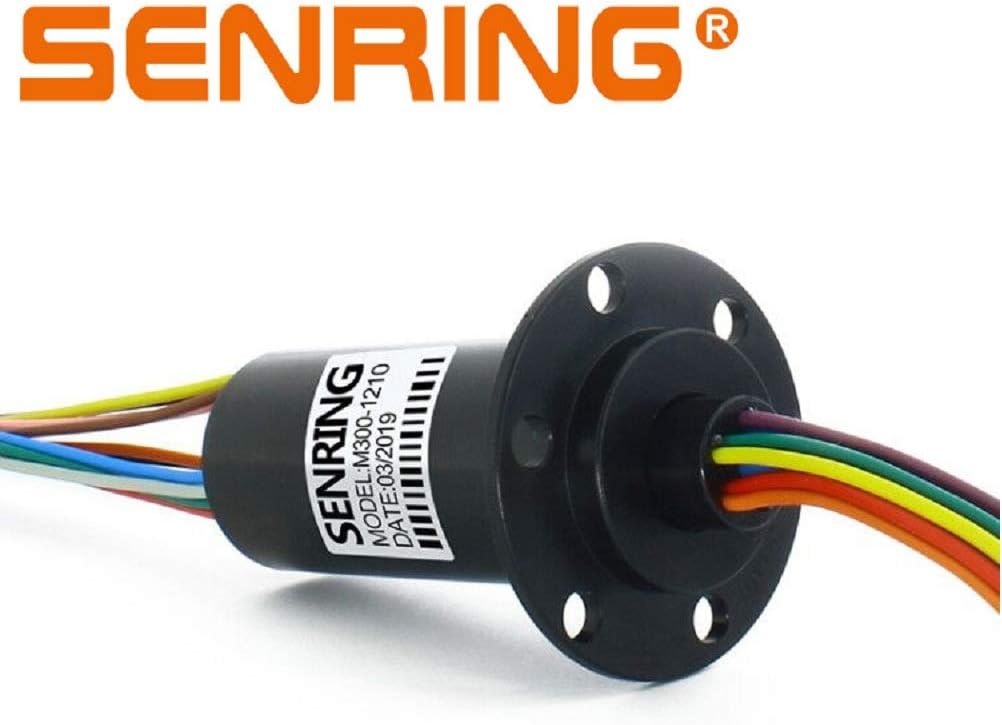 Factory Outlets Mini Capsule Electrical Slip Ring 22mm 2/4 Wires 10A 250RPM 240VDC VAC Signal Transmission Rotary Connector for Wind Turbine Generator (OD 30mm, 12wires 10A)