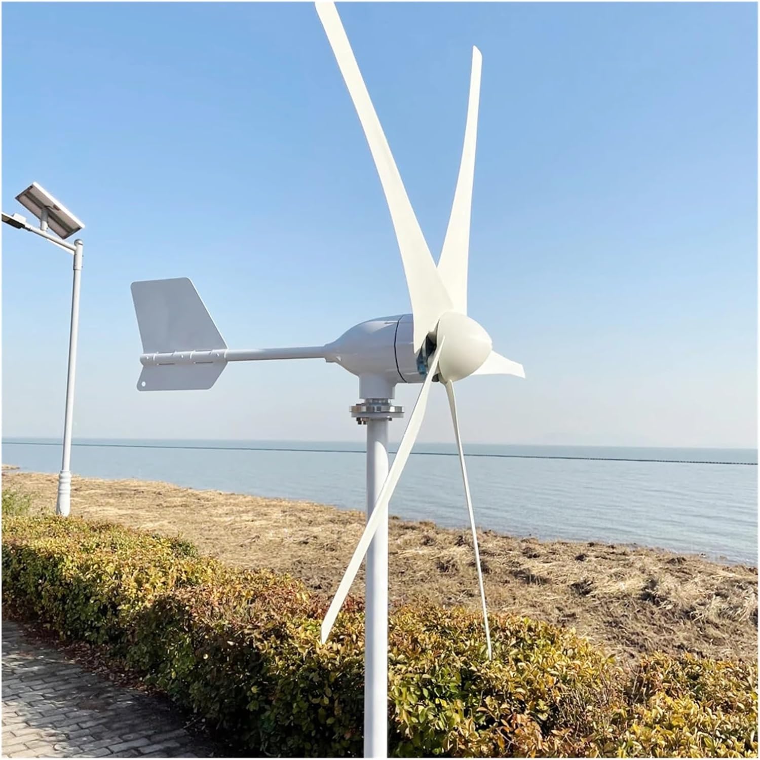Wind Turbine Generator Kit, 15KW Wind Turbine nerator for Home Farm 12V 24V 48V Free Energy Wind Fan nerators Small Horizontal Windmill Three Phase AC for Hybrid Solar Wind System(5B,48V_15KW)