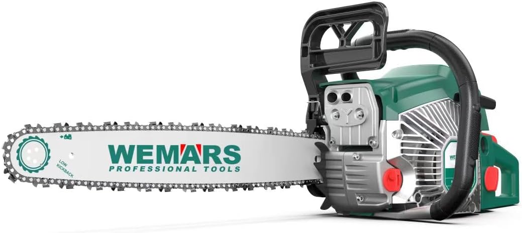 62CC Gas Chainsaw, 20 Inch Power Chain Saw, 2-Cycle Handed Petrol Chainsaws Gasoline Chainsaws Garden Tool for Cutting Trees, Wood, Outdoor Home Garden and Farm Use