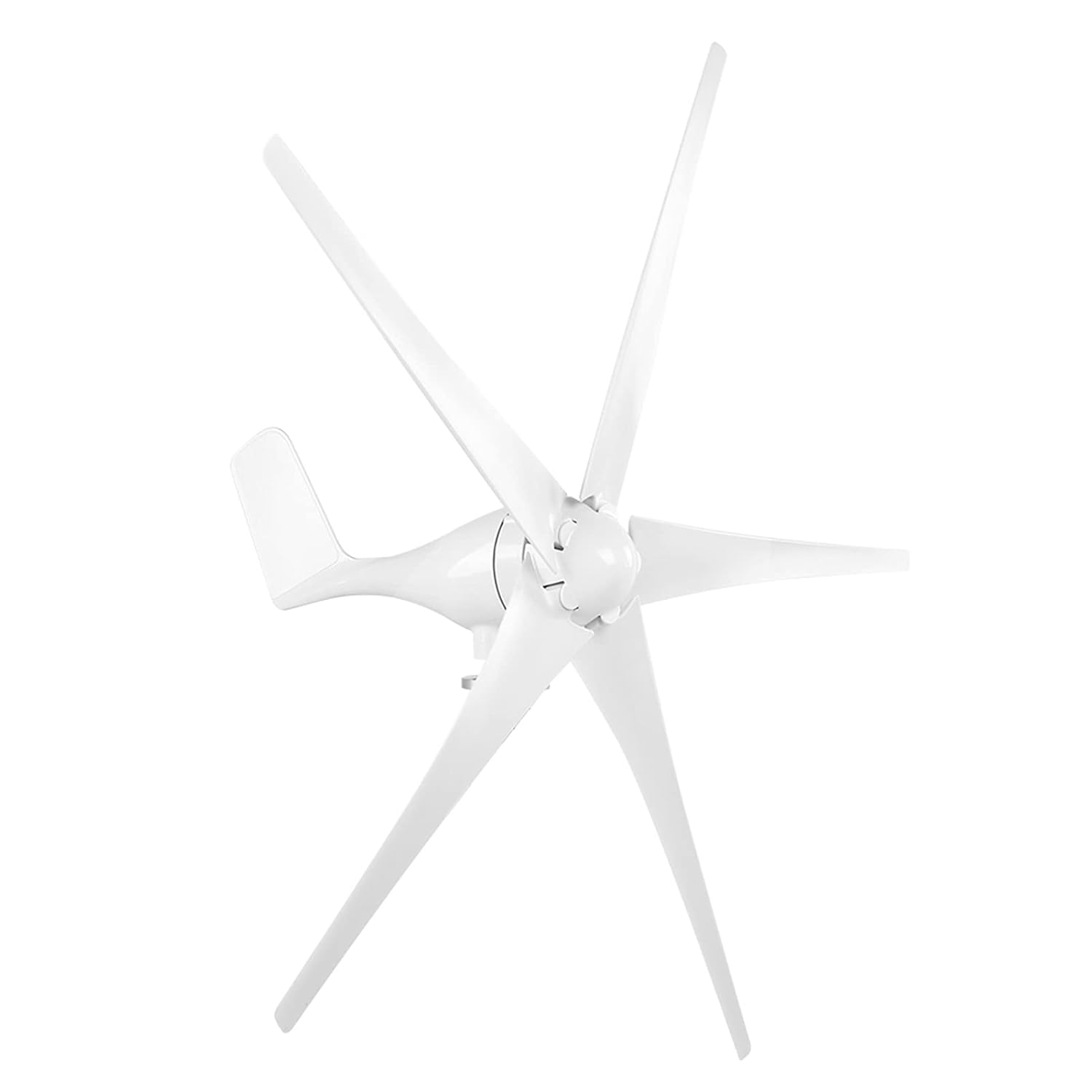5 Blade Small Windmill Generator Wind Turbines Set Nylon Fiber Blade 800W Aerogenerator Automatic Adjustment of Wind Direction Angle White Grey Black