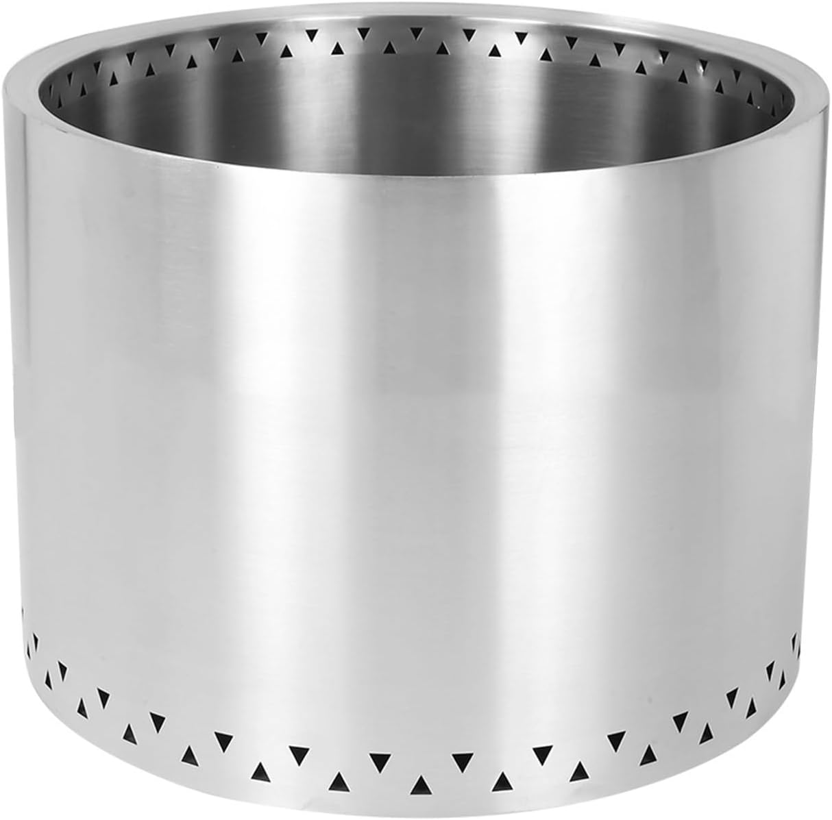 Outdoor camping woodstove, one piece stainless steel fire pit, campfire pit, patio smokeless grill.(All 201 material)