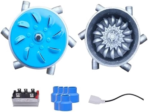 3KW Portable Hydroelectric Generator, 110V-230V Water Turbine with 6 Nozzles, Off-Grid Power Solution for Home Energy, Waterproof Aluminum Alloy, Pure Copper Coil