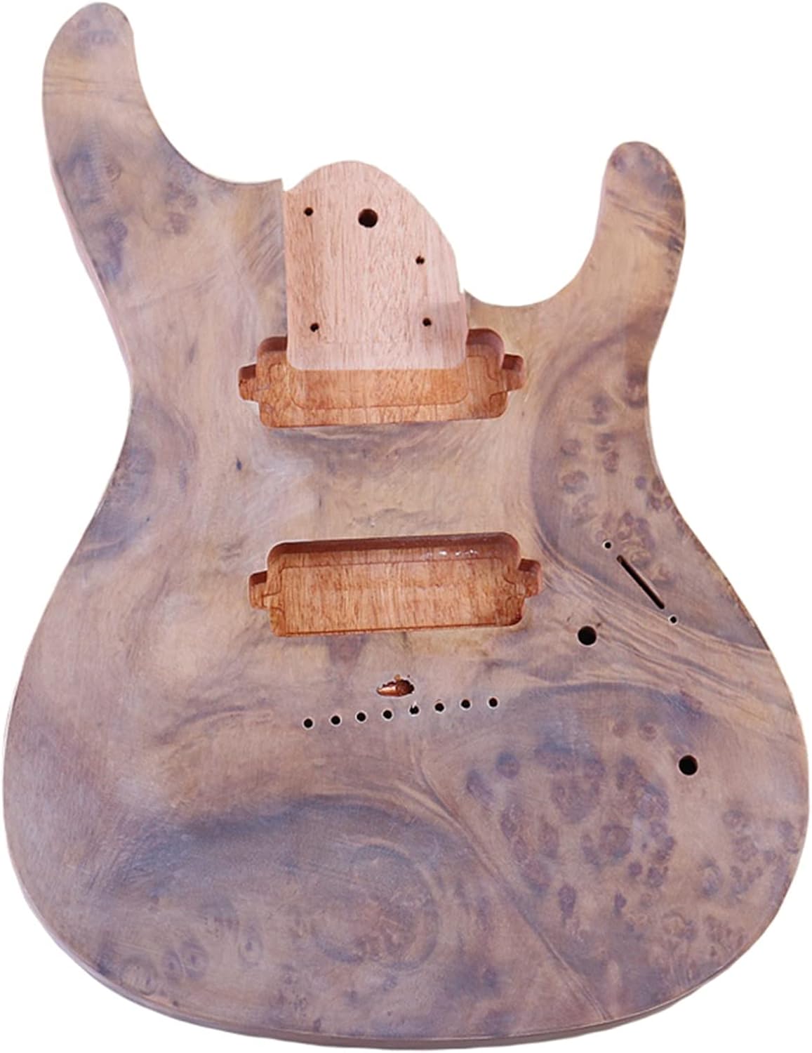 8 String Electric Guitar Body Top Guitar Barrel Okoume Wood Body for Electric Guitar DIY Guitar Kit
