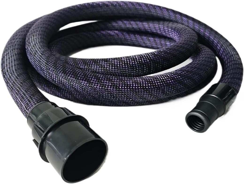 4M Nylon Flexible Vacuum Hose, 36mm Braided, Compatible With Festool，Compatible With Mirka，Compatible With Flex，Dust Extractor