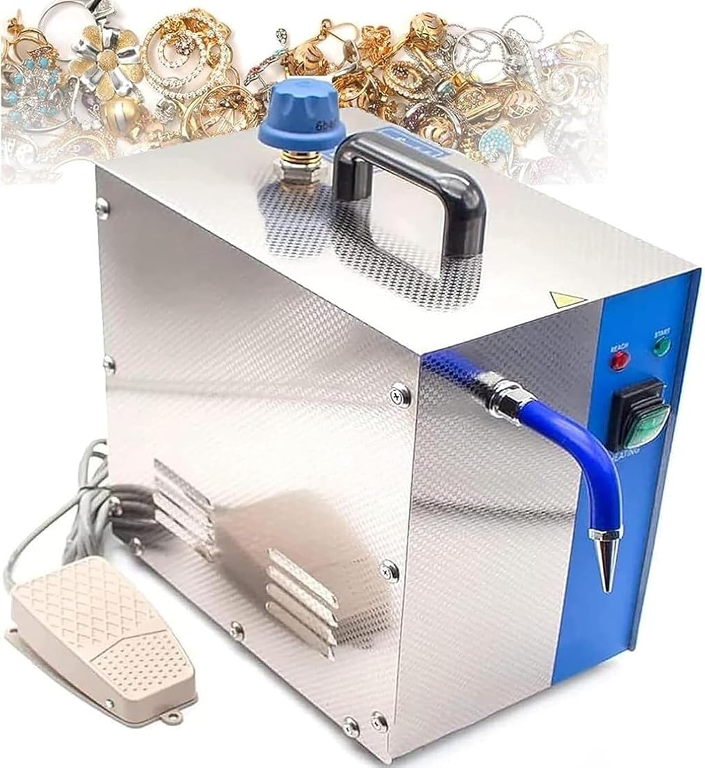 2L/4L Jewelry Steam Cleaner Machine, 1300W/2200W Stainless Steel Gold and Silver Jewelry Cleaner Steamer, Outlet Temperature: 135°C, for Rings, Watches, Earrings (Size : 2L)