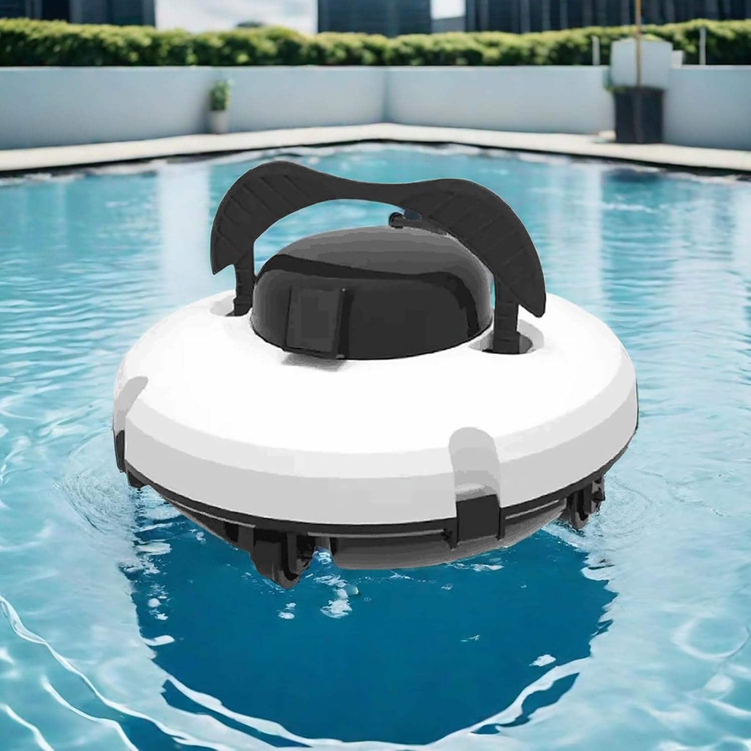2024 Upgrade Cordless Robotic Pool Cleaner,1000 Mins Automatic Robotic Pool Cleaner Self-Parking Vacuum Suction 5200mAh for Above In-Ground Pool Pool Up to 1000 sq.ft,220V