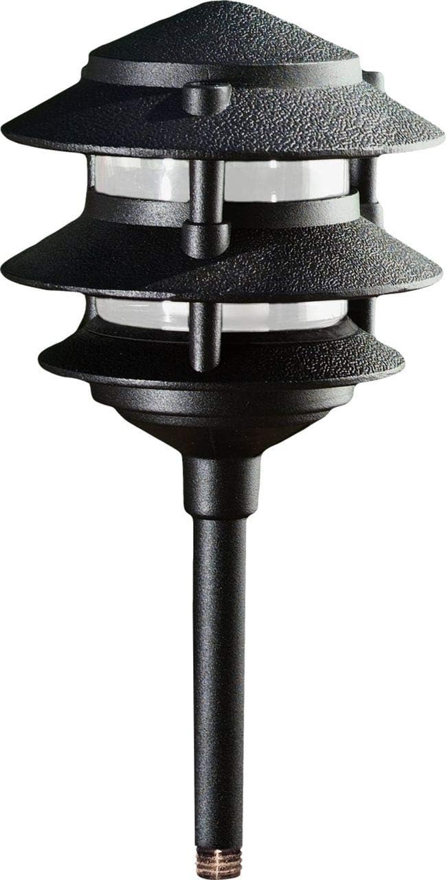 Dabmar Lighting LV-LED102-B Pagoda Fixture 3 Tier 20 LED's 1.6W 12V, Black Finish