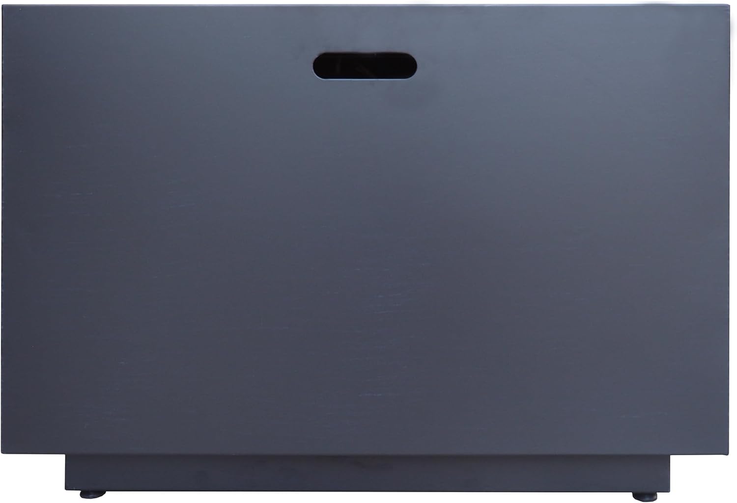 Square Propane Fire Pit Table with Built-in Tank Space, 50,000 BTU Outdoor Fire Pit in Dark Grey, 33 Inch Iron Gas Fire Pits for Patio Backyard Garden, Portable Heating for Outside Use, Only Table