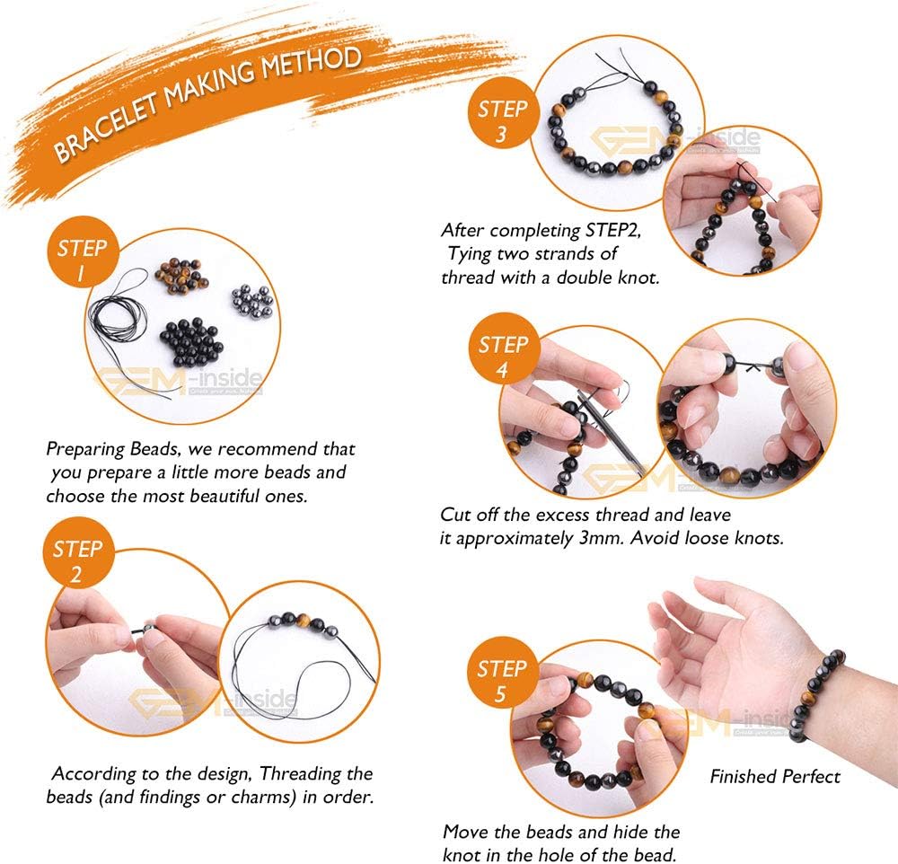 GEM-Inside Natural 14mm Amethyst Crystal Gemstone Loose Beads Purple Quartz Handmade Beads for Jewelry Making Jewelry Beading Supplies for Women