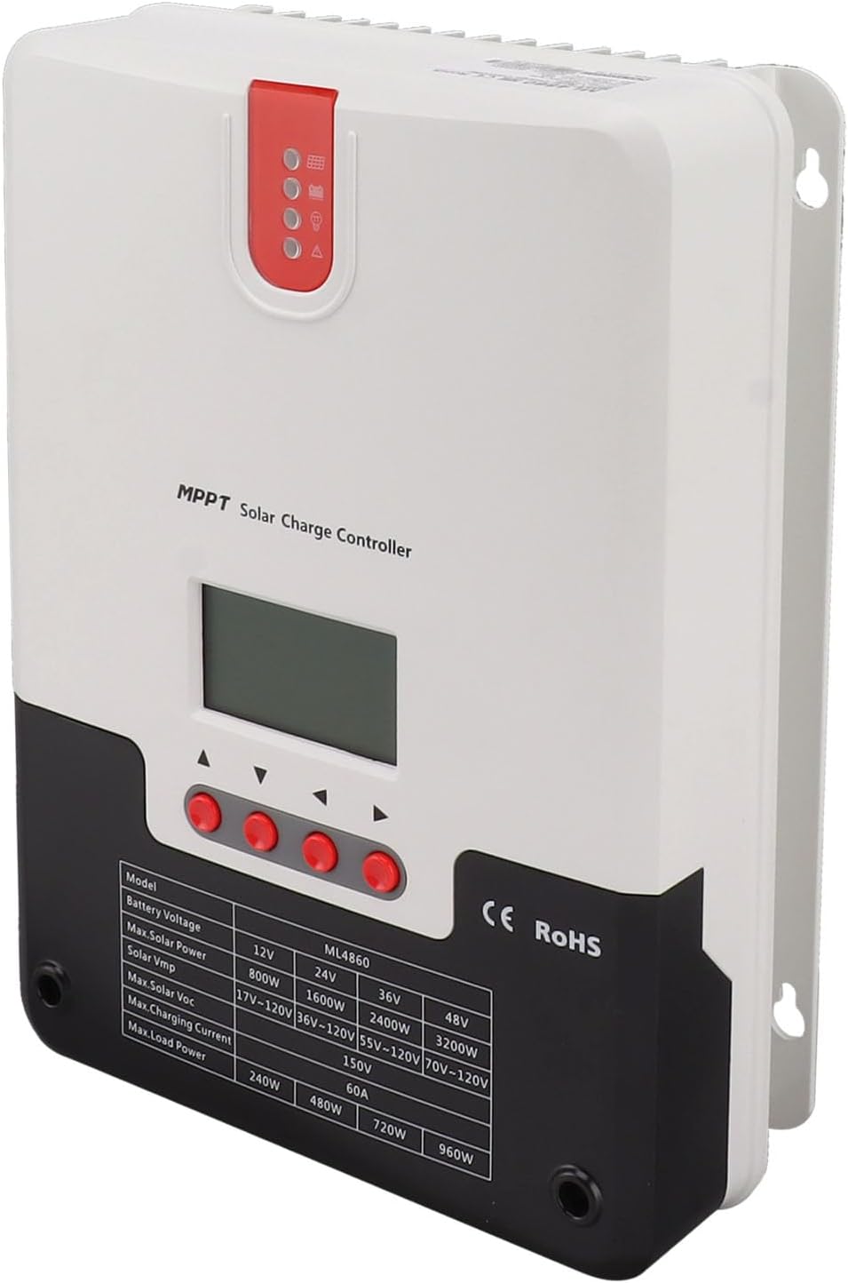80A MPPT Solar Charge Controller High Efficiency with Multiple Load Control for AGM Sealed Gel Batteries in Off-Grid Solar Systems
