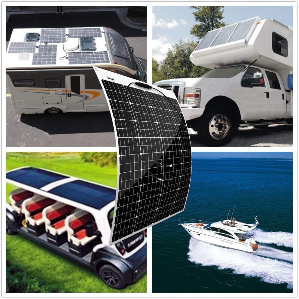 500W Solar Wind Power Kit: 400W Wind Turbine Generator + 120W Flexible Mono Solar Panel + Hybrid Charge Controller