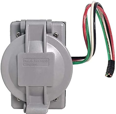 Iron Box NEMA L14-30 Generator Extension Cord + Inlet Box - 30A, 125/250V, 10/4 SOOW - UL Listed Part # IBX-5805IN10G-10 (10, 10/4 SOOW)