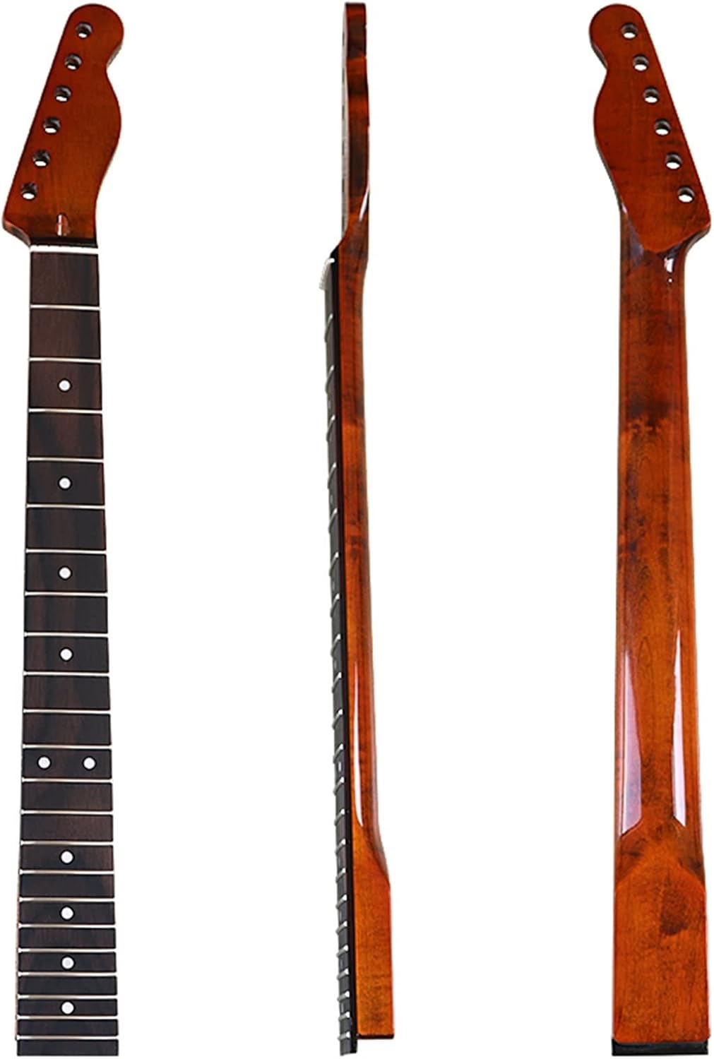 Brown Electric Guitar Neck Maple for TL Neck Rosewood Fretboard 22 Frets Neck Guitar ​Neck Replacement
