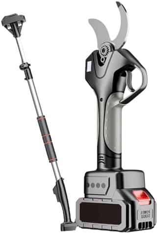 Cordless Electric Pruning Shears - Rechargeable 1500mA Battery Tree Pruner, Power Scissors for Effortless Gardening, Branch & Bush Trimming, Lightweight & Durable