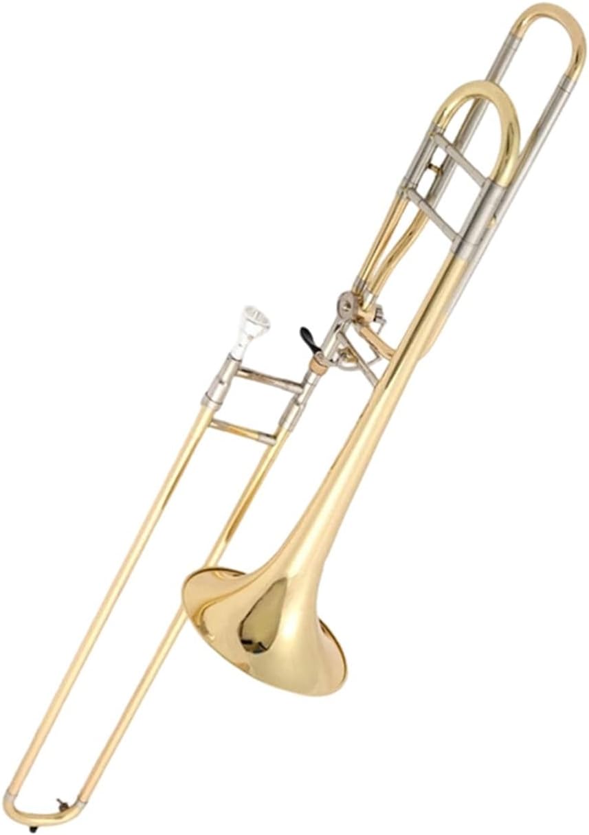 Adult Trombone Instrument Playing Lacquer Gold Tenor Change To B Flat F Key Trombone Beginner Professional Brass Instrument