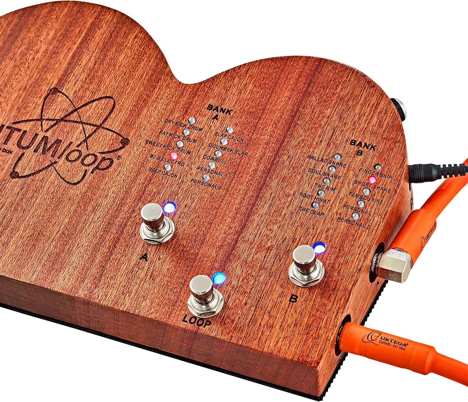 Guitar Looper Effects Pedal w/Built-in Percussion Samples