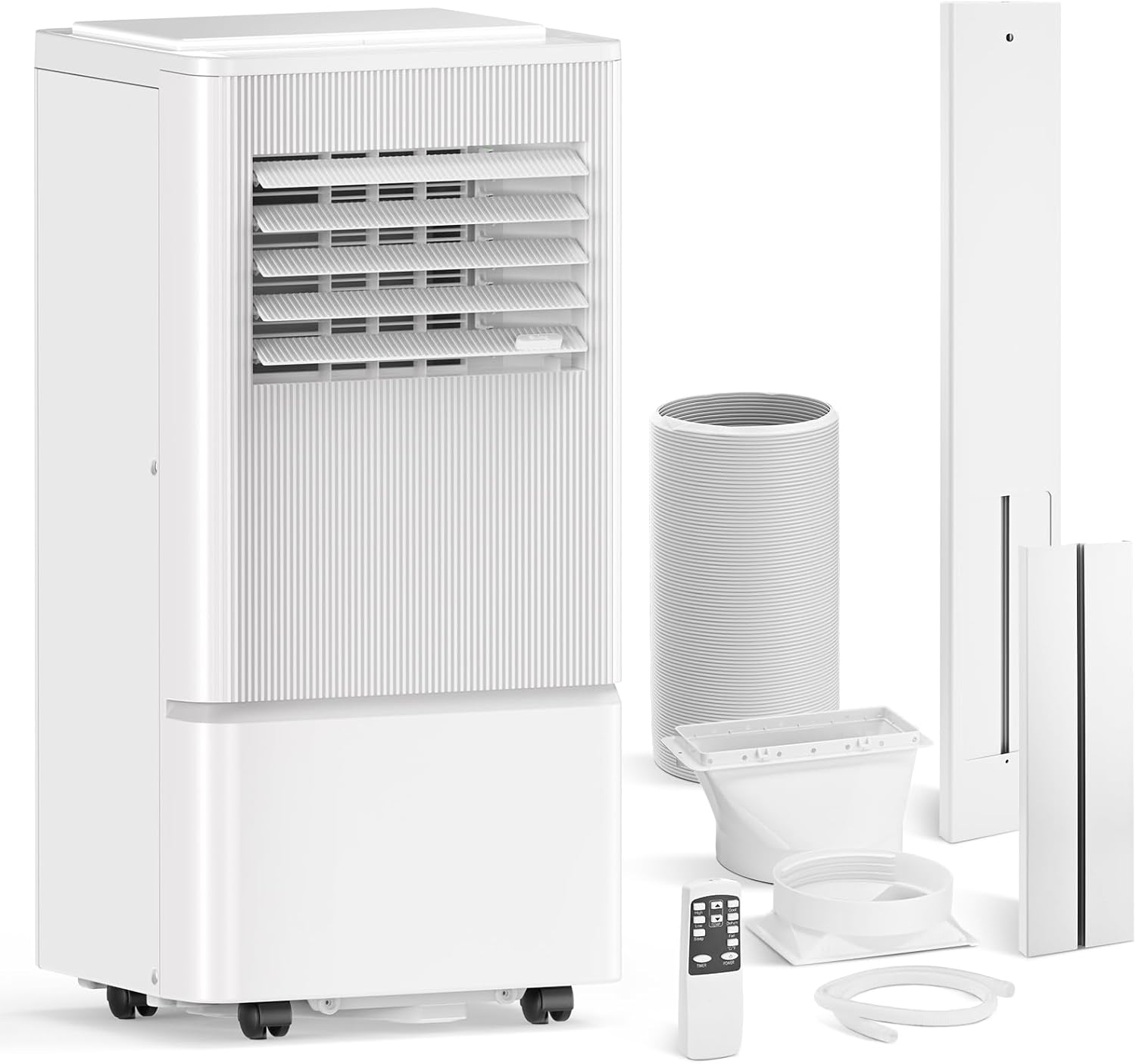 Air Choice Portable Air Conditioner, 10000 BTU Air Conditioner Portable for Room Up to 450 Sq.Ft, Remote Control, 24H Timer, Air Cooling Unit 3-in-1 as Cooler Dehumidifier Fan, Window Kit Included