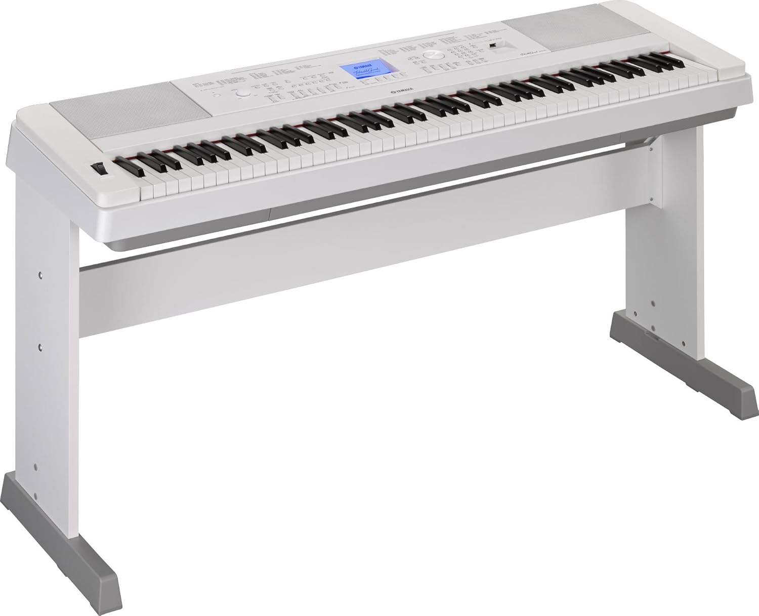 Yamaha DGX660WH 88-Key Weighted Digital Piano with Furniture Stand, White