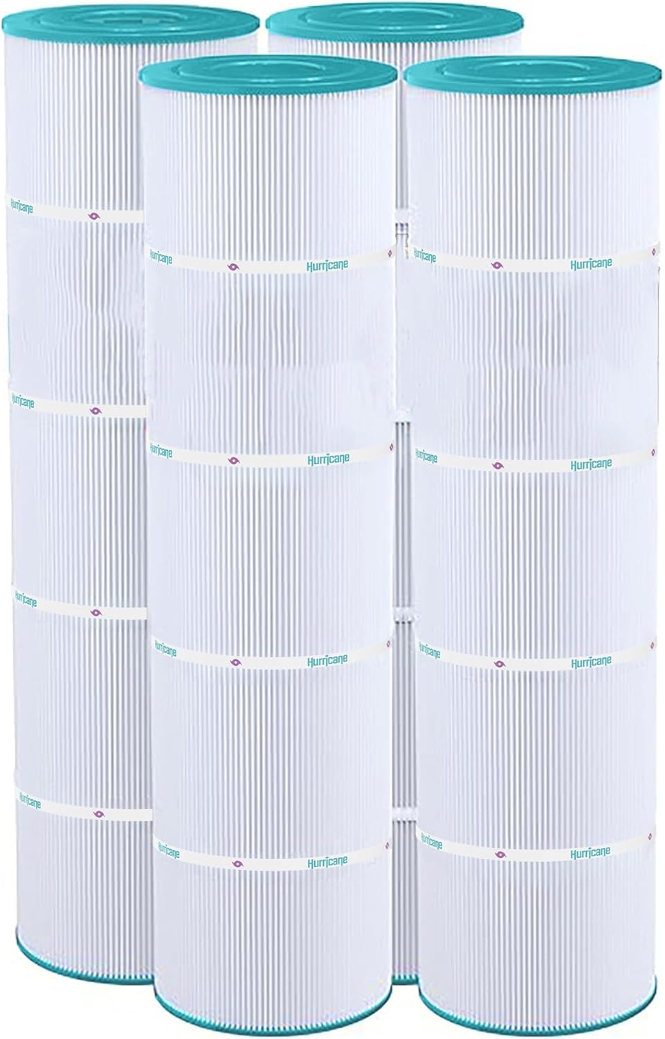 Hurricane Filters 4 Pack HF7459-04 Advanced Pool Filter Cartridge - Replacement for PJAN85, Unicel C-7459, Filbur FC-0800, Jandy Industries CCL-340,CV 340