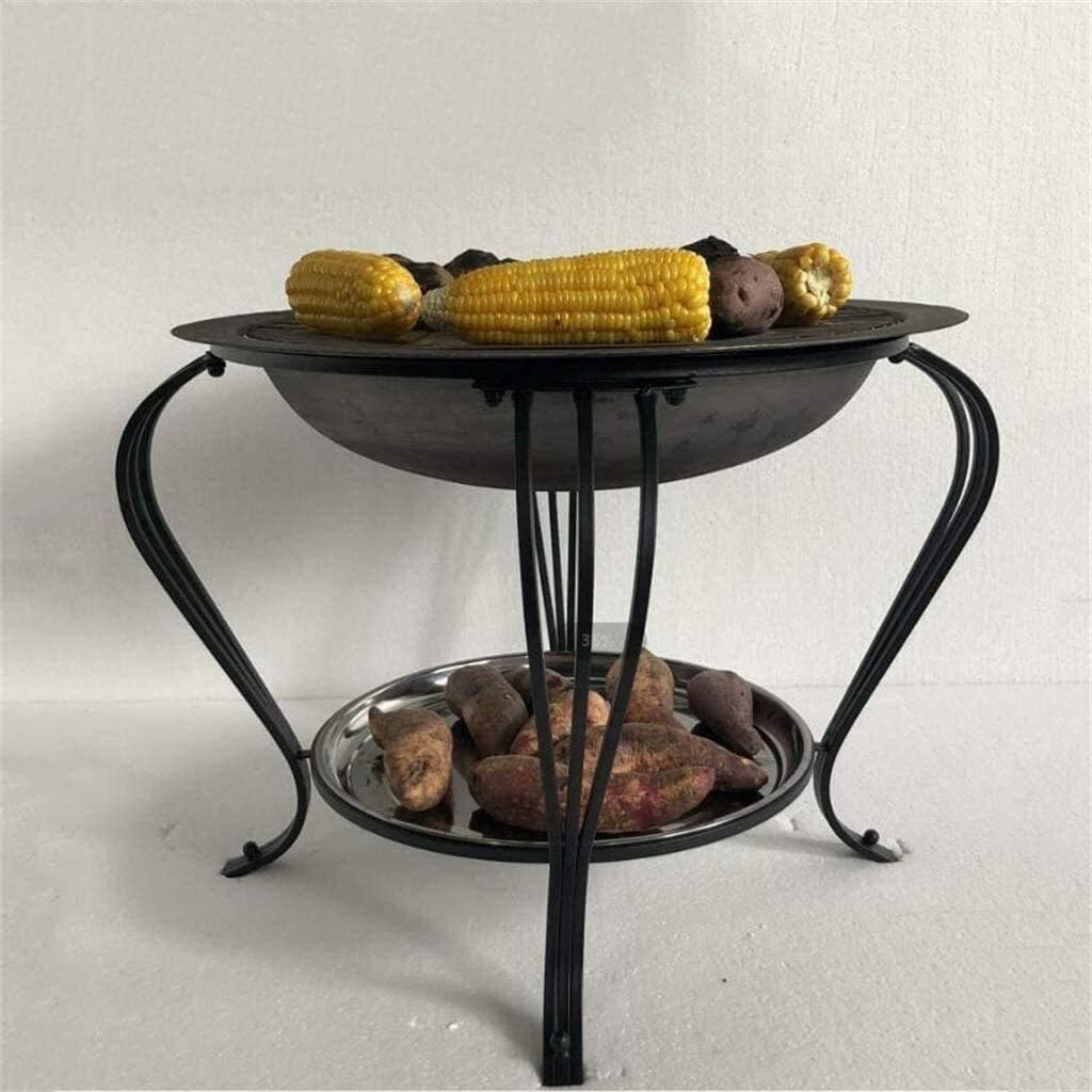 Fire Pits Outdoor Wood Burning Fire Pits Outdoor Fire Wood Burning Patio Coal Grill Firepit for Outside Grill Charcoal Smokeless Grill with Spark Screen Poker with Cover BBQ Cooking for Outside Campin
