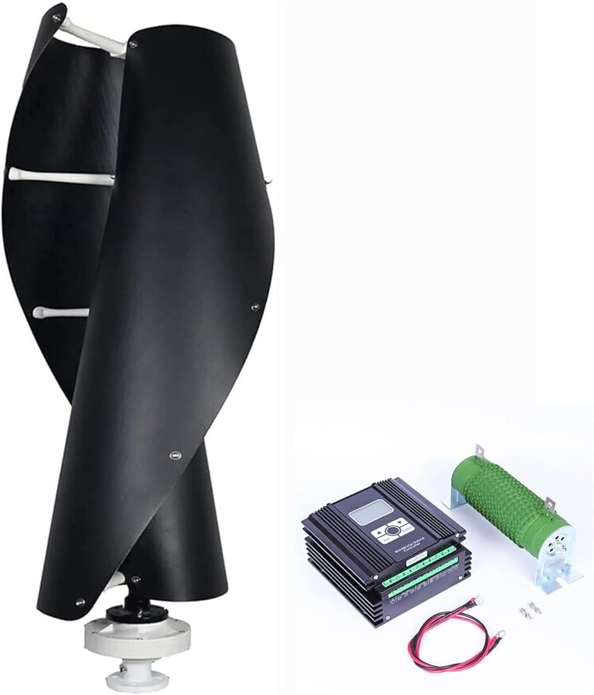 CAJUCA 5000W Wind Turbine Generator Kit Low Noise Vertical Axis Magnetic Levitation Wind Turbine Three Phase Kit Home Wind and Solar