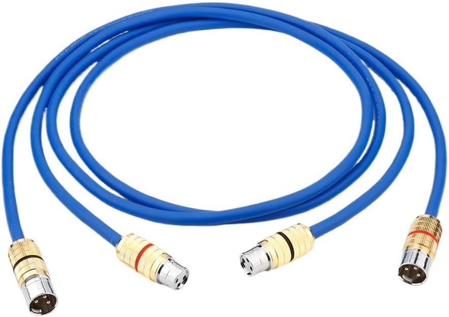 XLR Balanced Cable 3Pin XLR Plug Amplifier CD DVD Player Interconnect Audio Cable(XR1811 Plug Cable,0.5m)