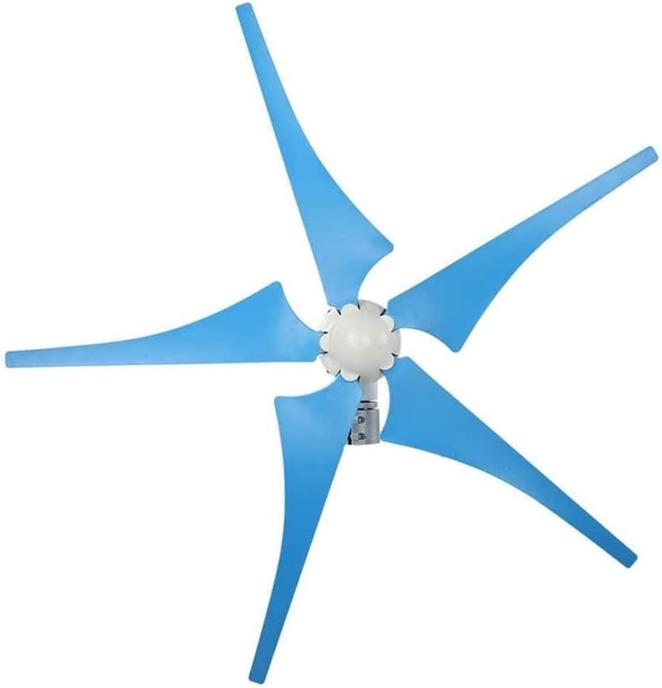 5 Blades Wind Turbine Generator, 12V/24V/48V Wind Turbine Kit, 400W Wind Power Generator with Controller Suitable for Terrace, Marine, Motor Home, Chalet, Boat