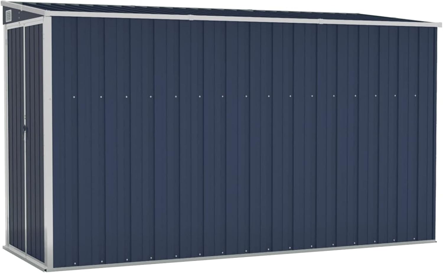 Outdoor Storage Shed, Wall-Mounted Garden Shed with Lockable Handle, Galvanized Steel Construction, Medium Size for Backyard, Patio, and Lawn Organization