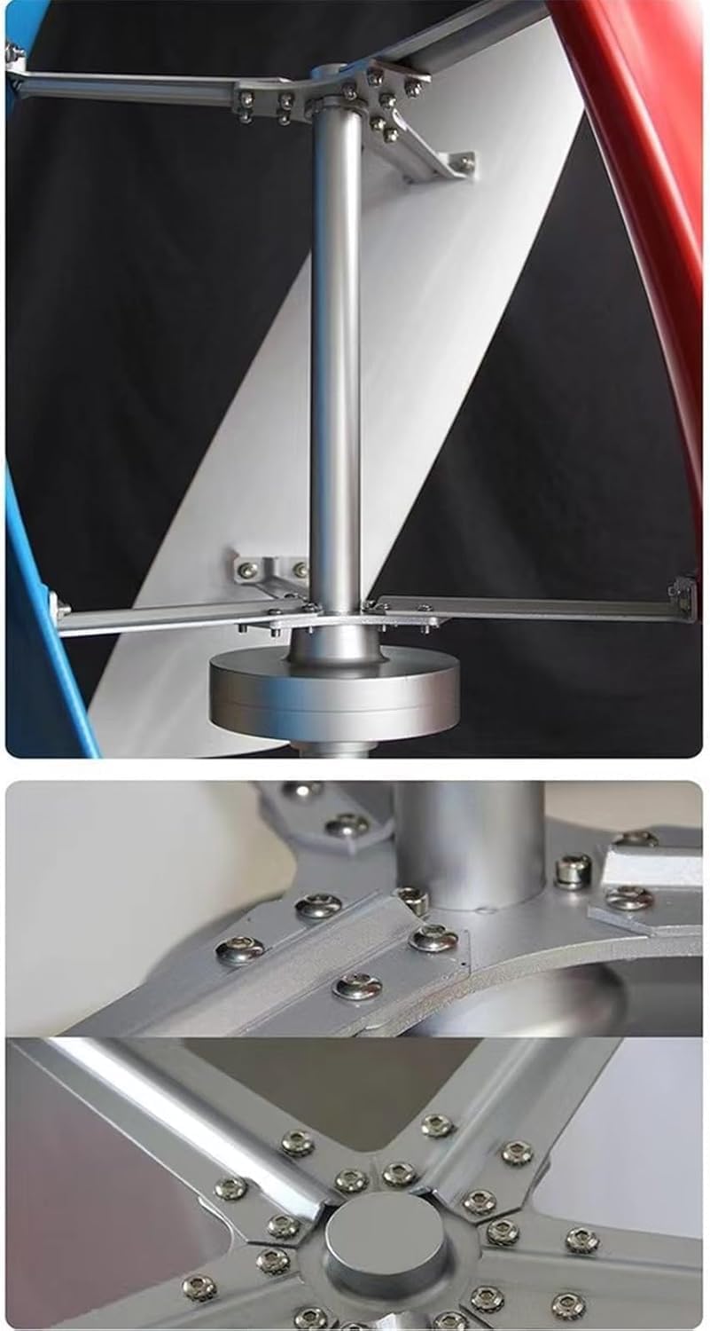 CAJUCA 3000W Helical Magnetic Suspension Axis Vertical Wind Turbine Wind Generator Windmill Magnetic Suspension Wind Turbine Generator