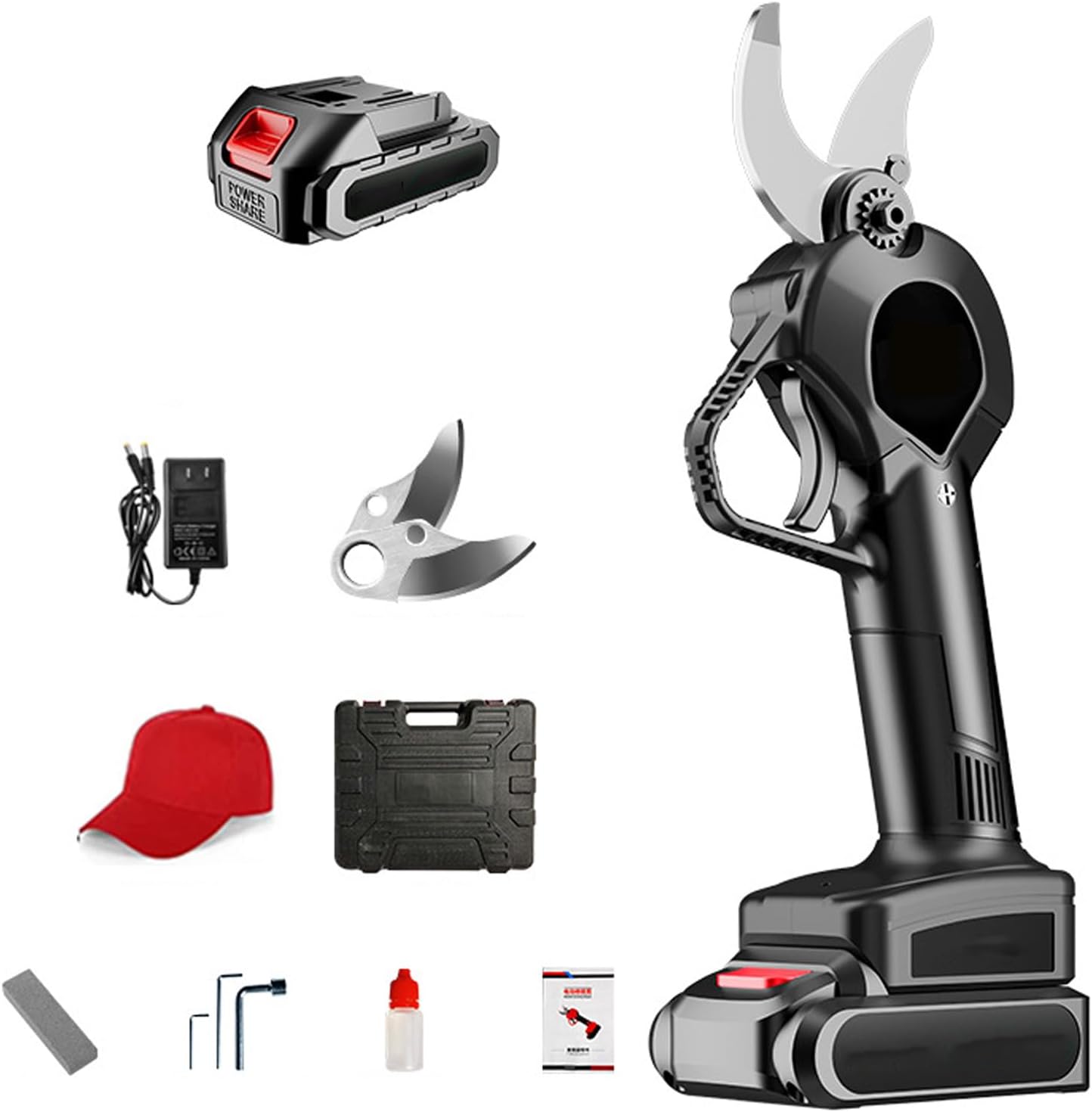 Electric Branch Pruning Machine,Brushless Electric Pruning Shears,Garden Branch Pruning Shears,Branch Shears,Suitable For Farms,Pastures,Orchards(Size:A)