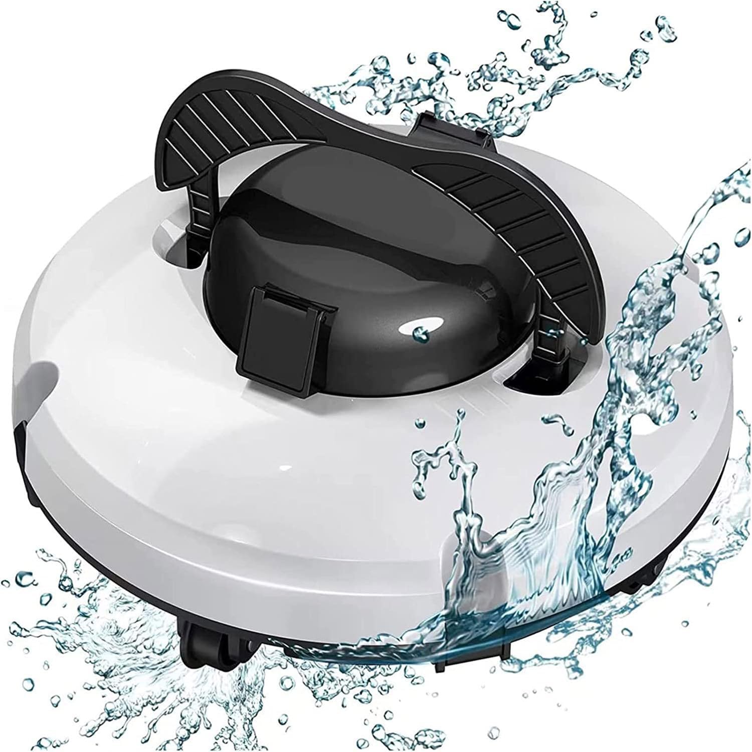 Pool robot pool cleaner, transport bag pool robot for up to 100m² pools, Li-Ion battery max. 120 min, wireless pool vacuum floor cleaning fully automatic floor vacuum