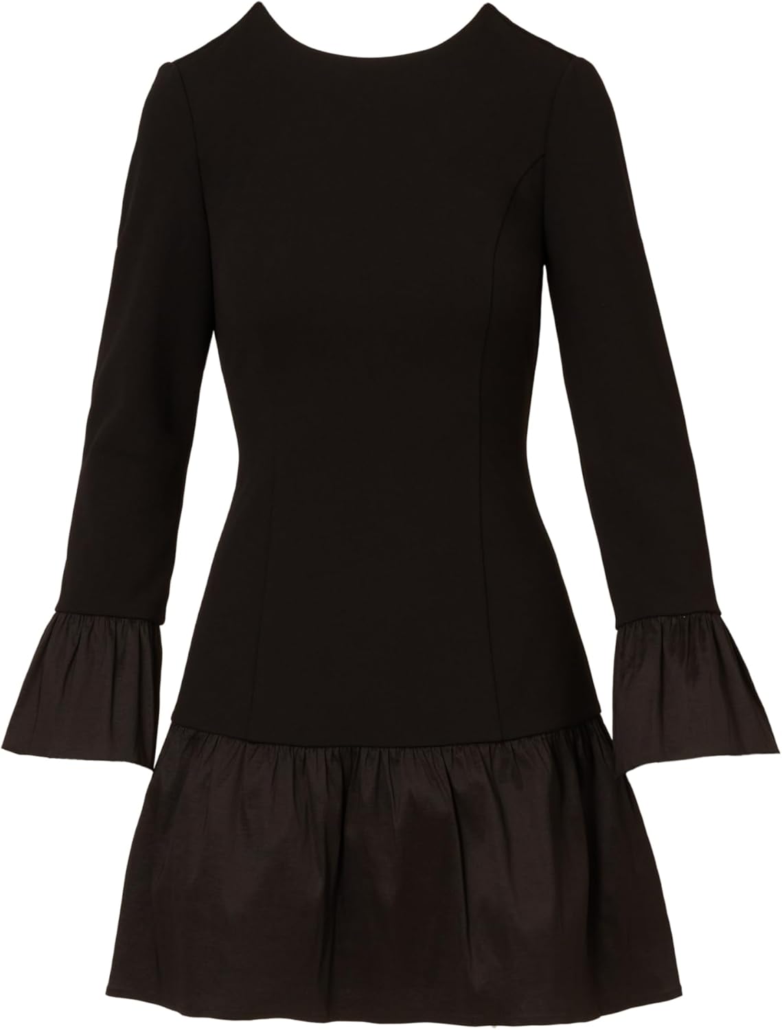 Adrianna Papell Womens Crepe and Taffeta Midi Dress