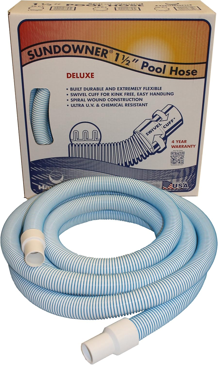Haviland NA210 1-1/2-Inch Vacuum Hose for In-Ground Swimming Pools, 35-Feet