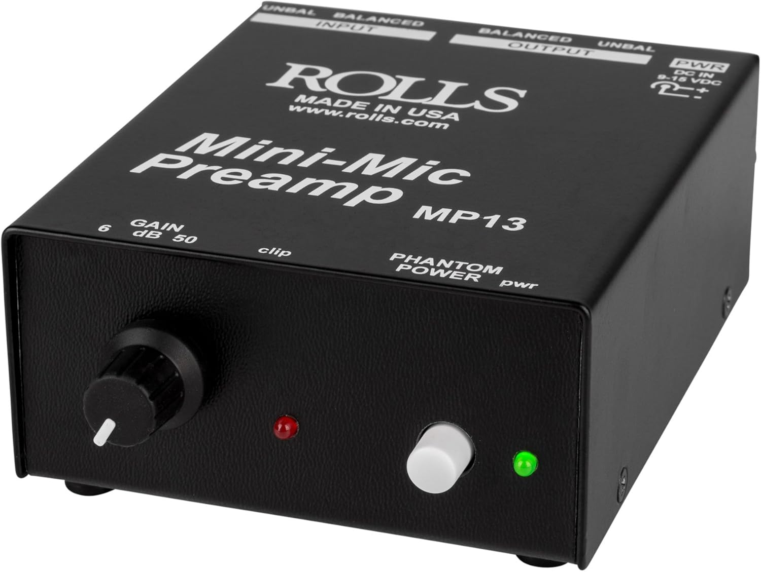 rolls MP13 Mini Single Ch. Mic Preamp
