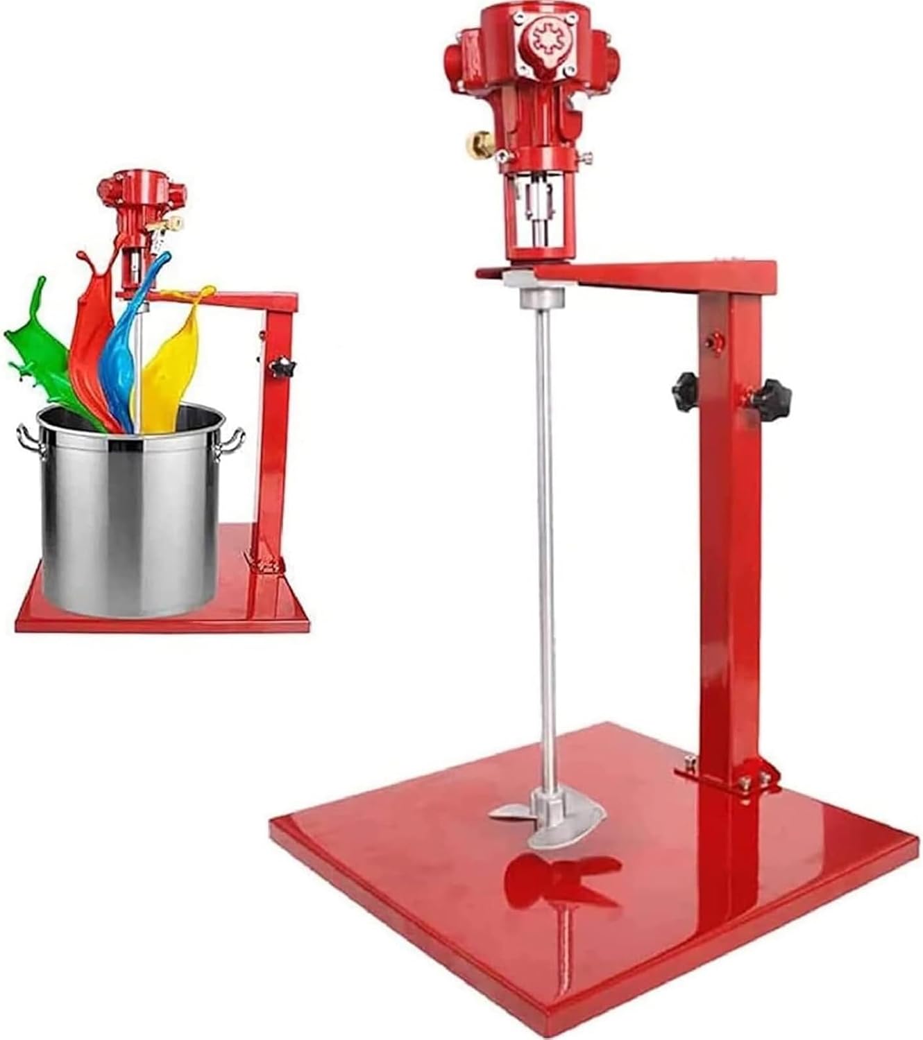Pneumatic Paint Mixer with Stand - Air Agitator for Efficient Paint and Dye Mixing, Desktop Stirring Machine for Hydrosol and Liquid Mixing
