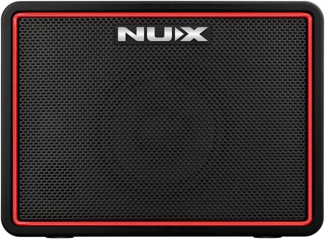 NUX Mighty Lite BT MKII Guitar Amp, 3W Electric Guitar/Bass Amplifier with Clean/Overdrive/Distortion Channel，7 Presets，512 Samples IR, Built in Drum Machine, Desktop Amplifier with Bluetooth