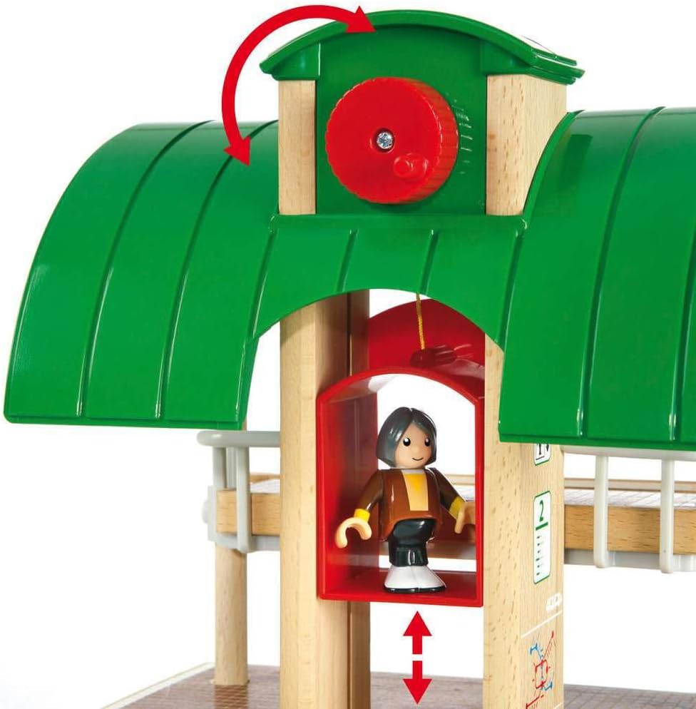 BRIO World - 33512 Travel Switching Set | Premium Wooden Train Toy Set with 42 Pieces & Accessories | Perfect for Children Ages 3 and Up | Compatible with All BRIO Railway Toys