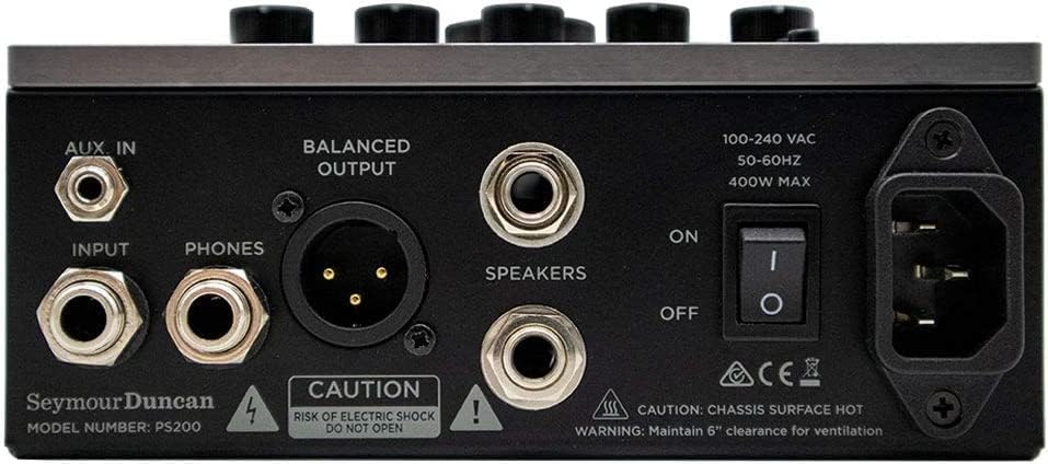 Seymour Duncan PowerStage 200-200-watt Solid State Guitar Amplifier Pedal Bundle w/ 10ft Woven Instrument Cable and Liquid Audio Polishing Cloth